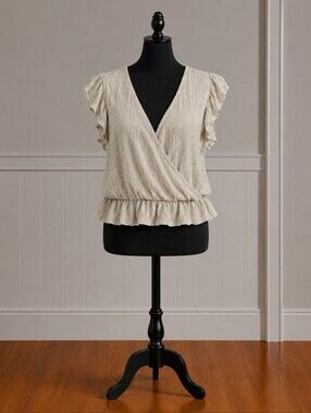 🛍 Go Fashion Elegant Ruffle Sleeve Wrap Top